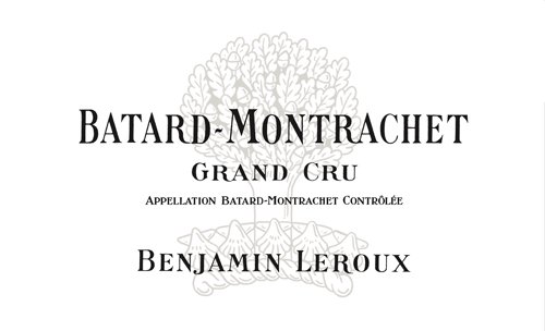 Bottle of Benjamin Leroux Batard Montrachet Grand Cru 2017