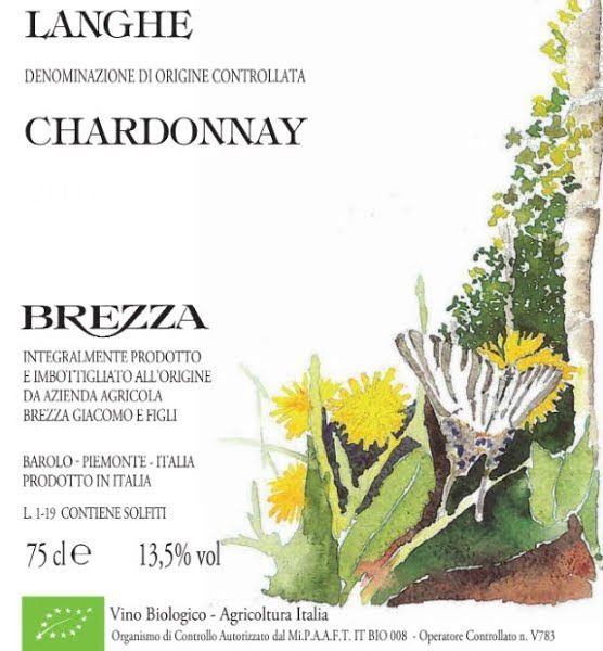 Bottle of Brezza Giacomo Brezza Chardonnay Langhe DOC 2021