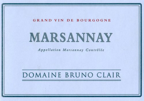 Bottle of Bruno Clair Domaine Bruno Clair Marsannay les Charmes aux Pretres 2020
