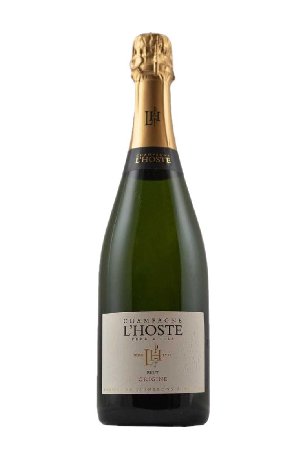 Bottle of Champagne L'hoste Pere et Fils Brut Champagne