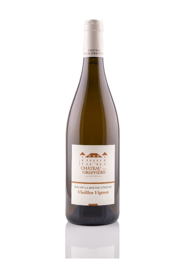 Bottle of Chateau de La Greffière Château de la Greffiere Macon la Roche Vineuse Blanc Vieilles Vignes 2023
