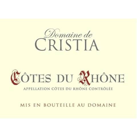 Bottle of Cristia Domaine de Cristia Cotes du Rhone 2017
