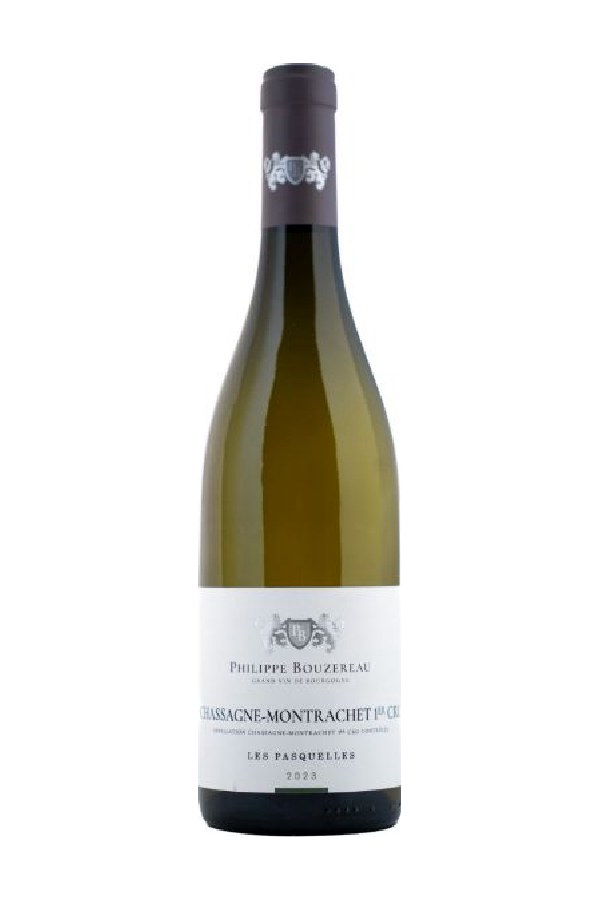 Bottle of Domaine Philippe Bouzereau Chassagne Montrachet 1er Cru les Pasquelles 2023