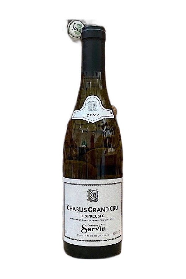 Bottle of Domaine Servin Chablis Grand Cru les Preuses 2019