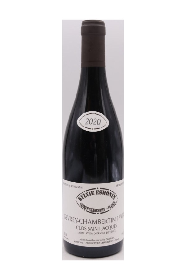 Bottle of Domaine Sylvie Esmonin Gevrey Chambertin 1er Cru le Clos Saint Jacques 2020
