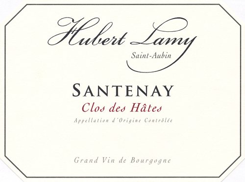 Bottle of Hubert Lamy Santenay Clos des Hates 2012