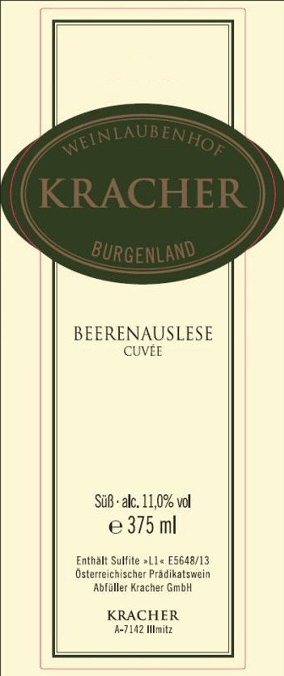 Bottle of Kracher Gerhard Kracher Cuvee Beerenauslese 2021