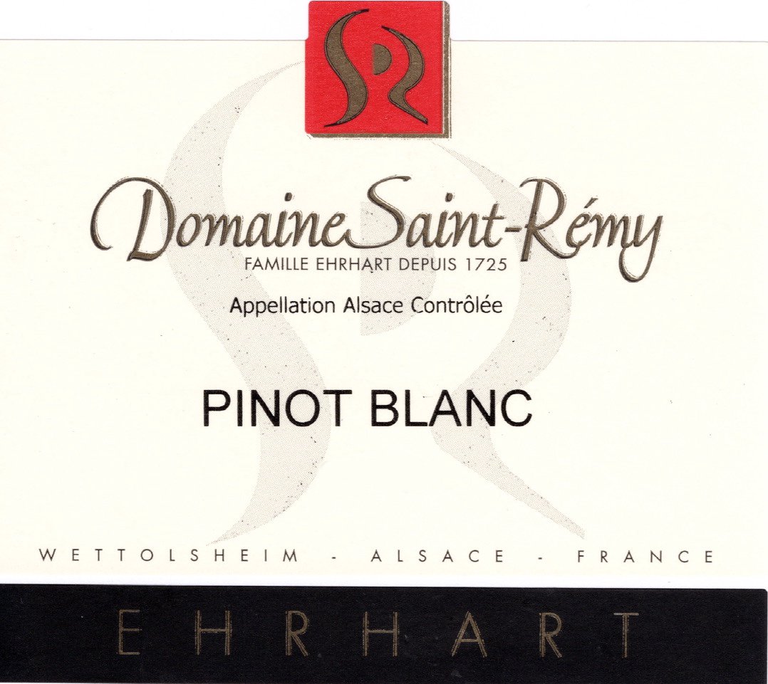 Bottle of Saint Remy Pinot Blanc 2020