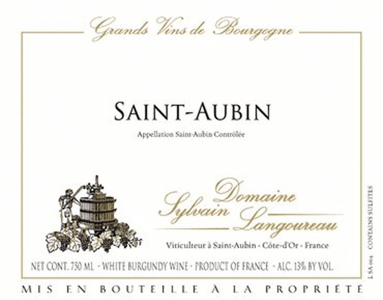 Bottle of Sylvain Langoureau Domaine Sylvain Langoureau Saint Aubin 1er Cru sur le Sentier du Clou 2021